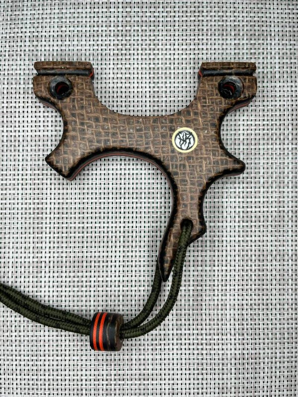 MATRIX Mini Custom Slingshot OTT. 90mm.  Left or Right Hand Hold.