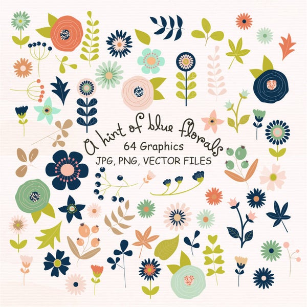 A Hint Of Blue Flowers Designer Edition