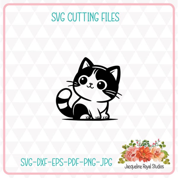 Adorable Kitten Cut File