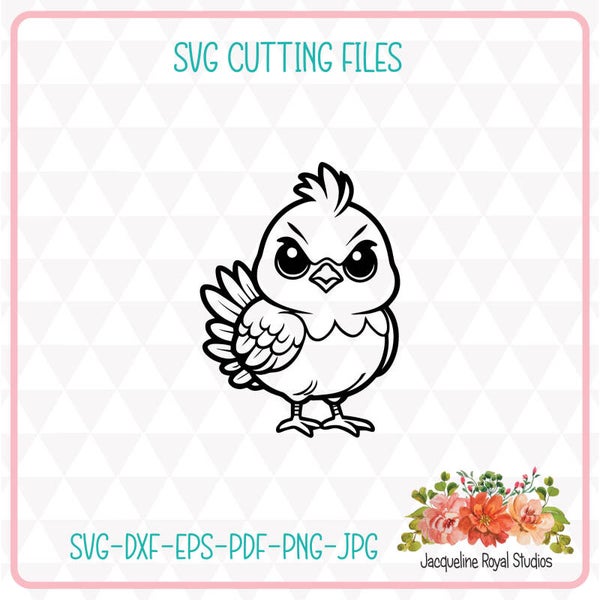 Angry Chick Cut File