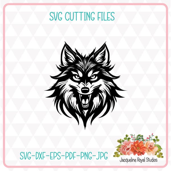 Angry wolf Cut File