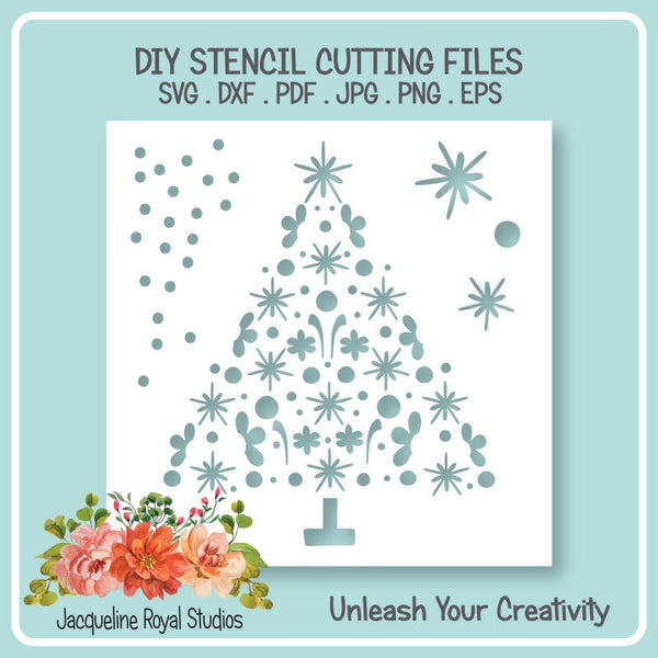 Blooming Tree Stencil