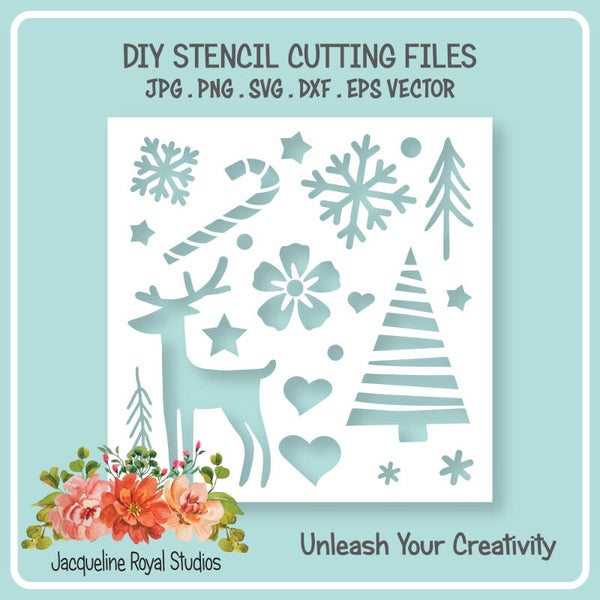 Christmas Love Stencil