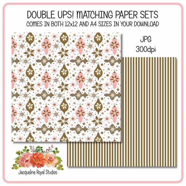 Christmas Pink Papers