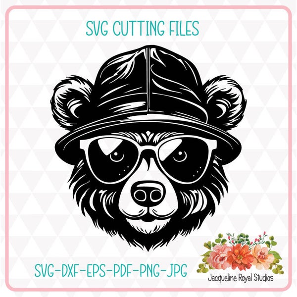 Cool Dude Bear Cut File