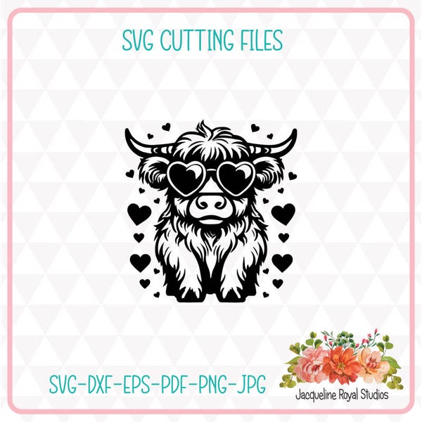 Cool Highland Cow Cut File