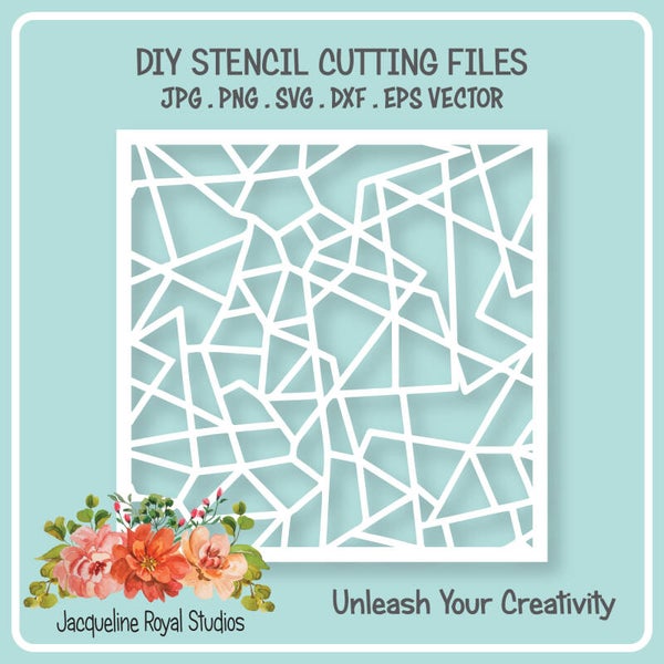 Cracked Glass Stencil