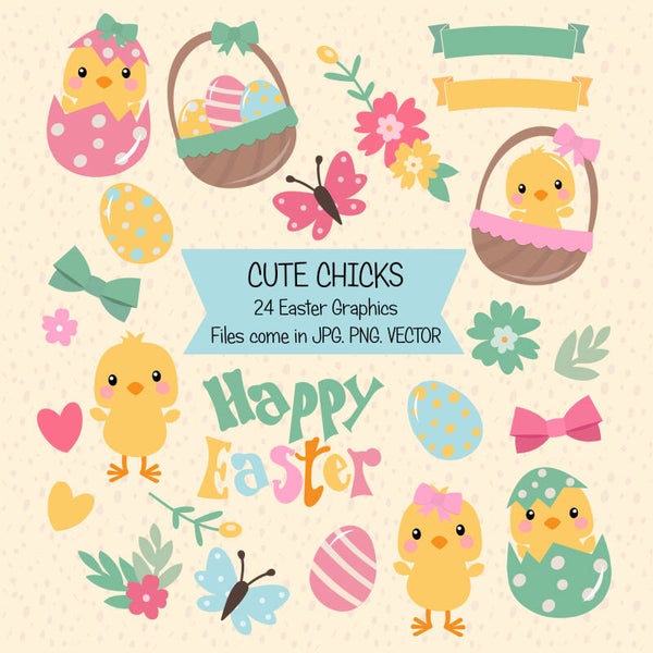 Cute Easter Chicks
