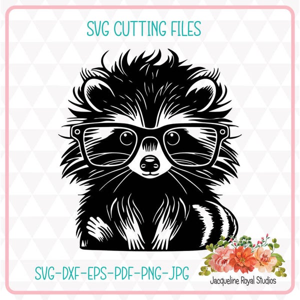 Cute Raccoon Cut File