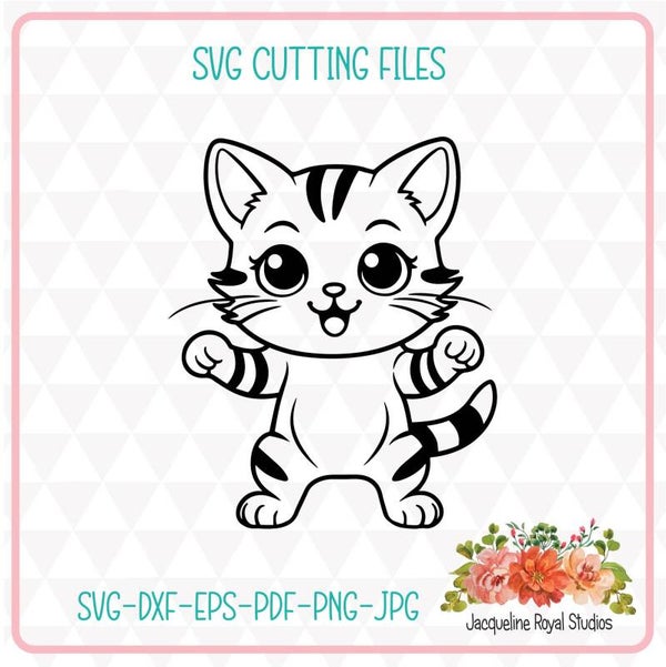 Dancing Kitty Cat Cut Files