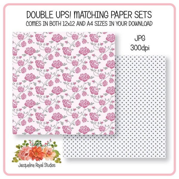 Abstract Roses Papers