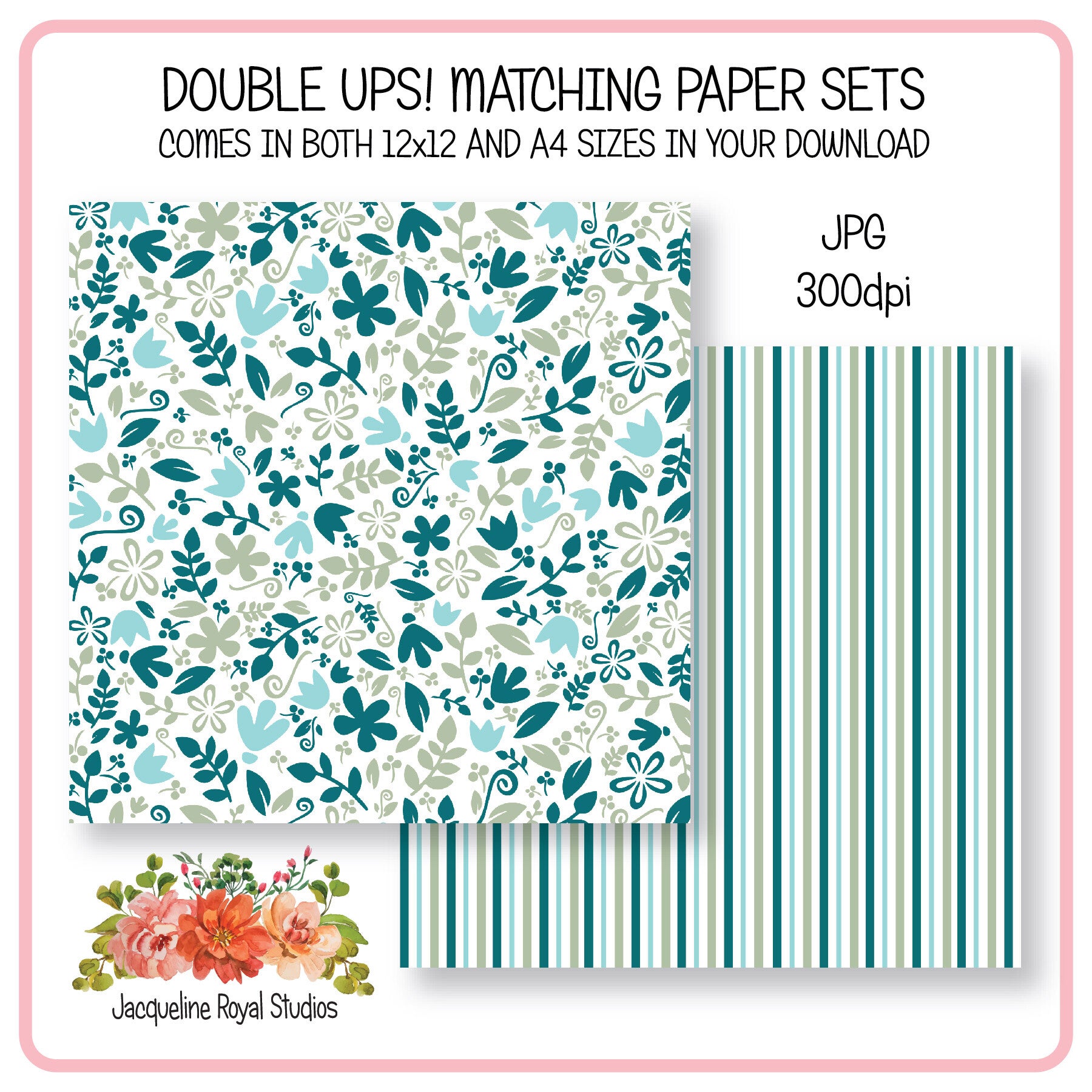 Modern Floral Papers