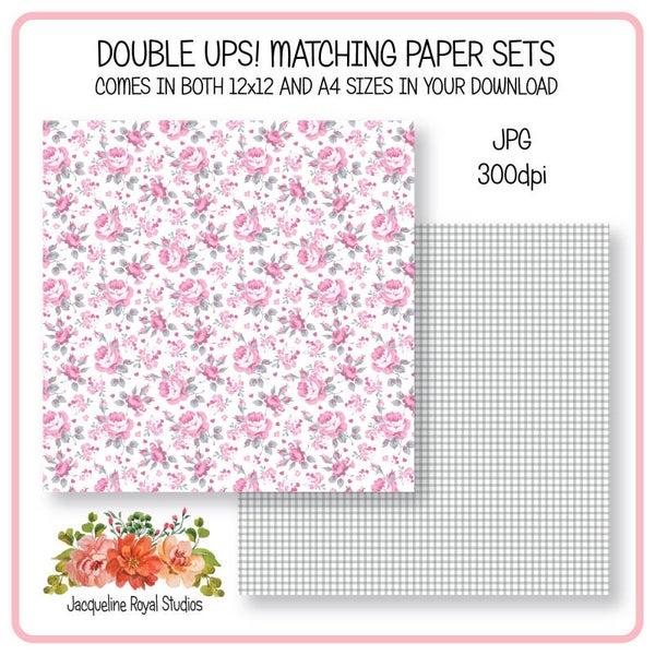 Pink Rose Blush Papers