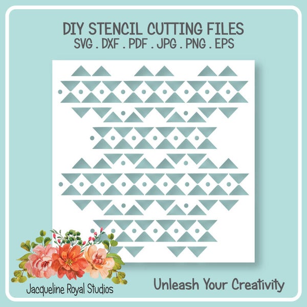 Ethnic Pattern Stencil