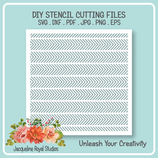 Eye Catching Chevron Stencil