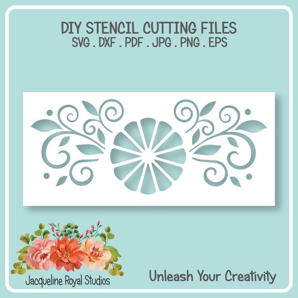 Flower Decor Stencil