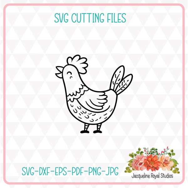 Funny Little Hen Cut File