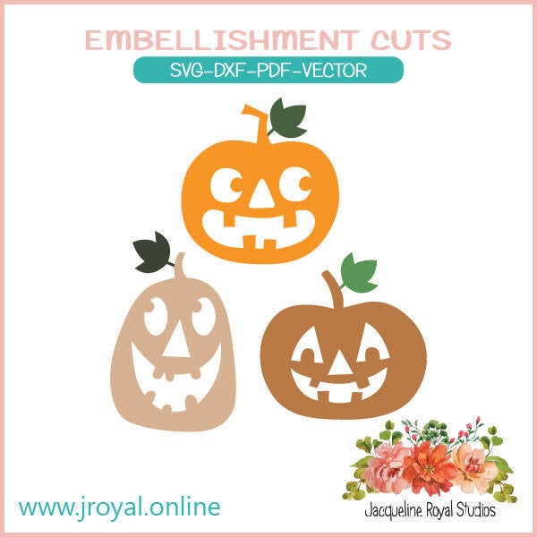 Funny Pumpkins Cut Files