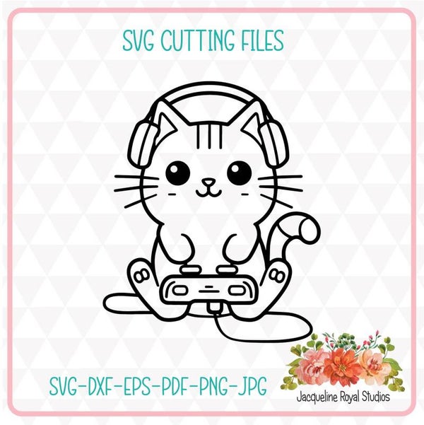 Gaming Kitty Cut Files