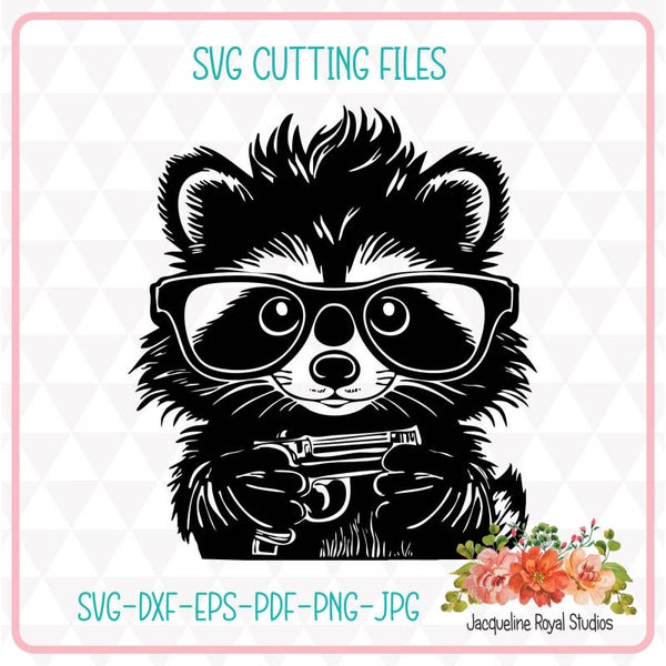 Gangster Raccoon Cut File