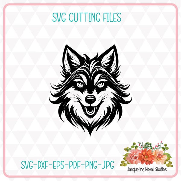 Happy Wolf Cut File