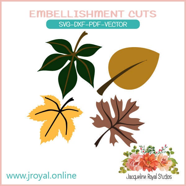 Layering fall Leaves Cut Files