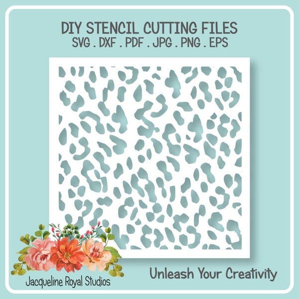 Leopard Print Stencil