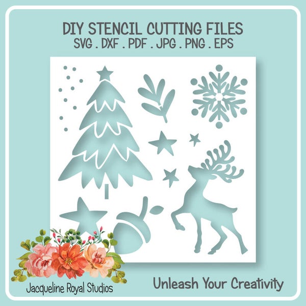 Magical Christmas Stencil