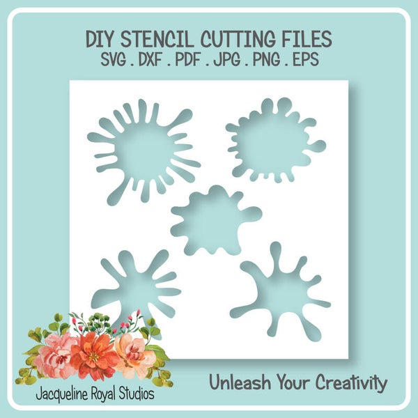 Paint Splats Stencil