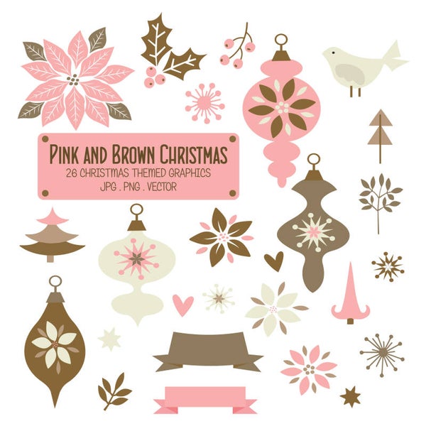 Pink And Brown Christmas