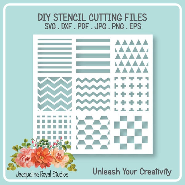 Random Geometric Patterns Stencil