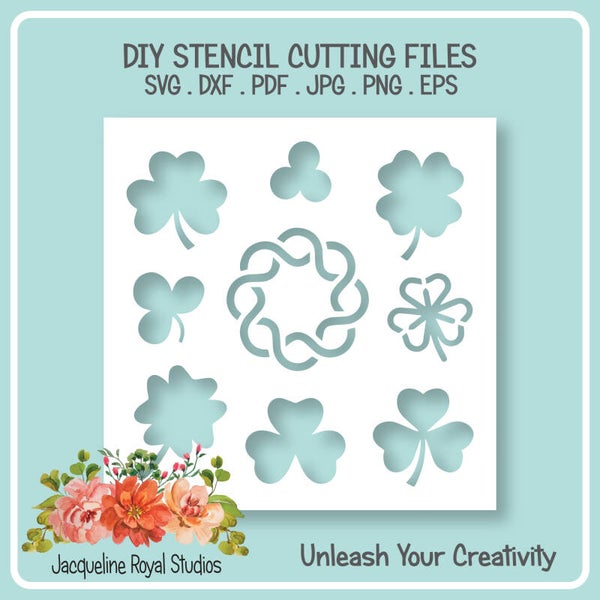Shamrocks Stencil