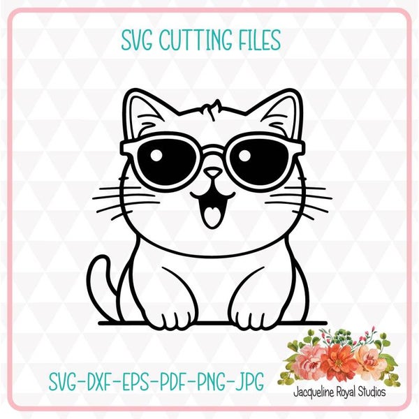 Singing Peeping Cat Cut Files