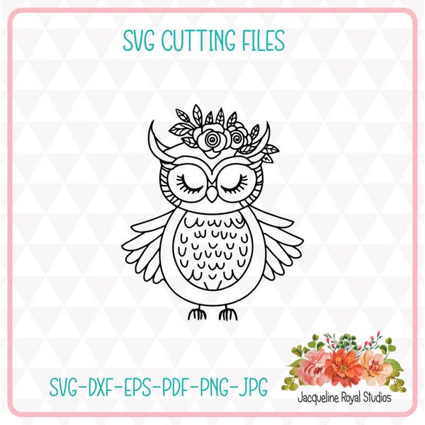 Sleepy Owl Cut File