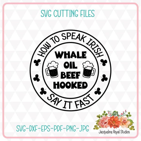 How To speak Irish Cut File