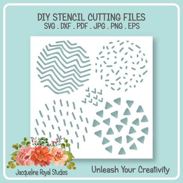 Sprinkle Clusters Stencil