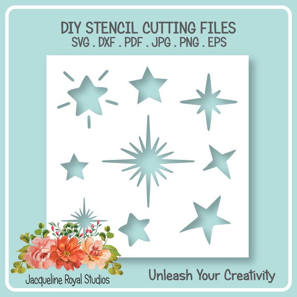 Stars Set 3 Stencil