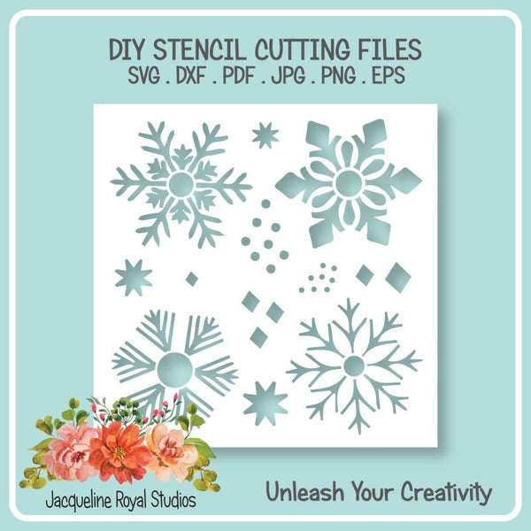 Stunning Snowflakes Stencil