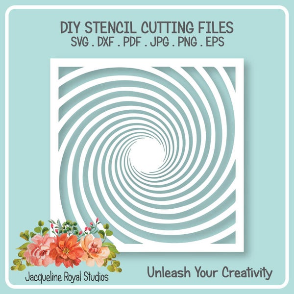 Swirl Tunnel Stencil