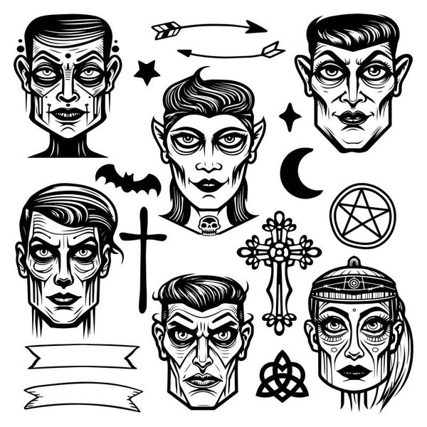 Vampire Digital Stamps