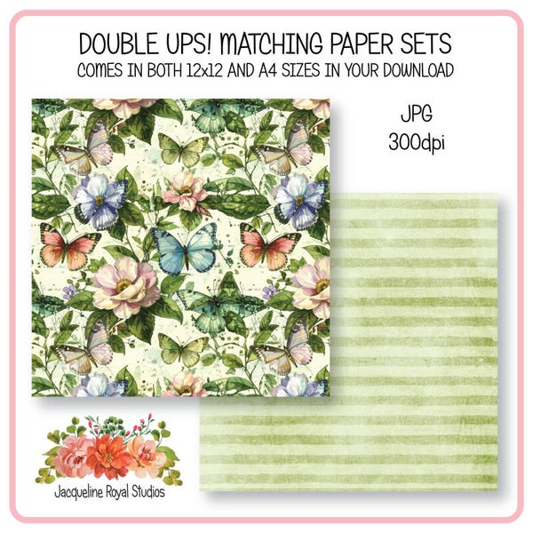 Vintage Butterfly Papers