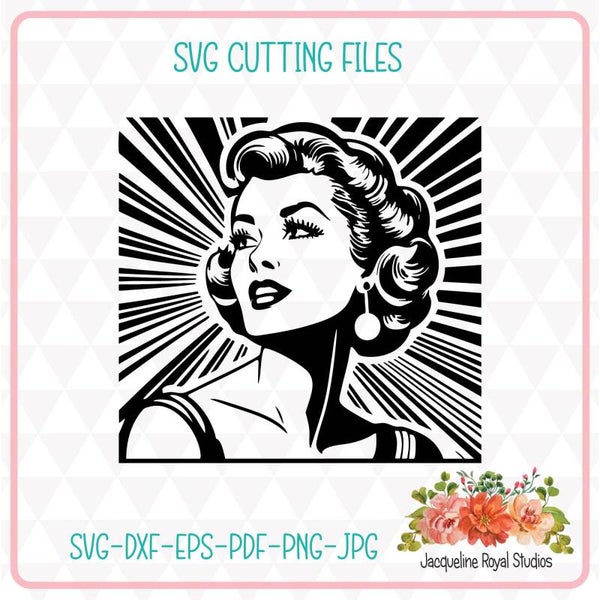 Vintage Lady 3 Cut File