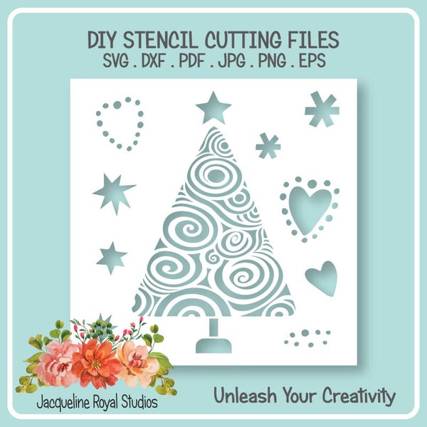 Whimsical Tree Stencil