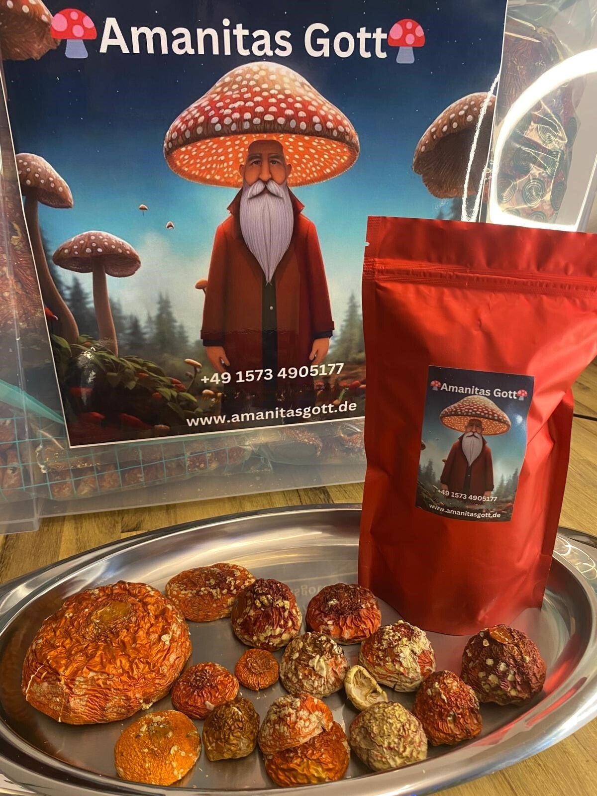 50 g rote Fliegenpilzkappen getrocknet