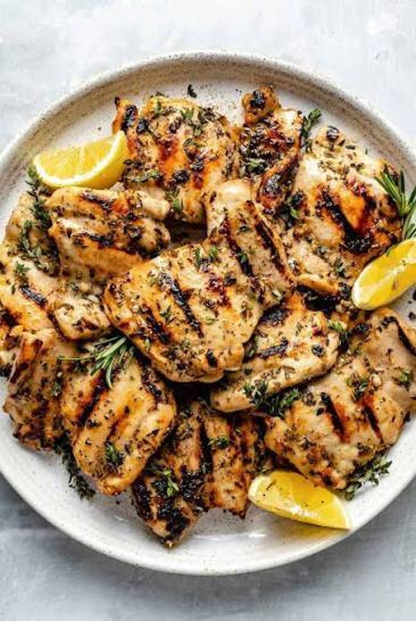 Meal Prep Dinner Menu for two for seven days a week including grocery cost and chef fee of $45 per hour.