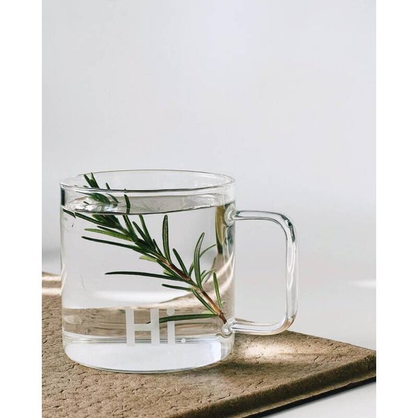 Trinkglas Gravur mit Henkel von Goldscherben