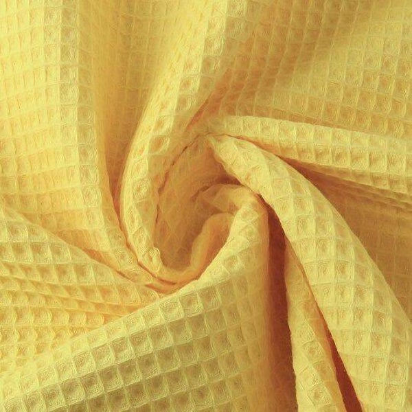Wolkenkissen Waffelpiquè gelb
