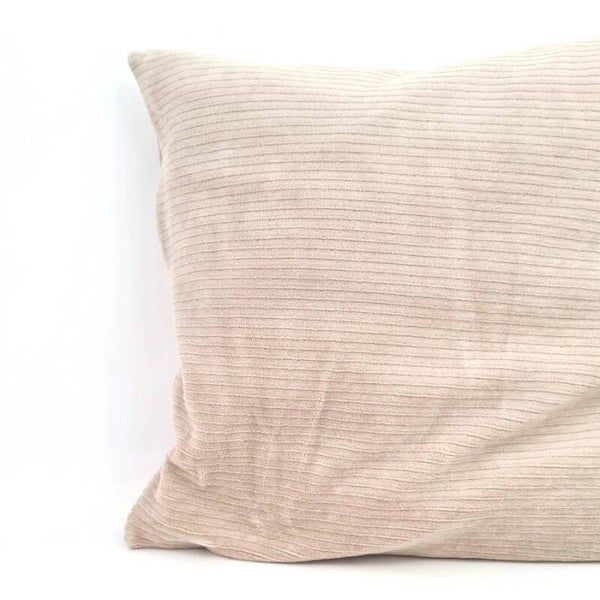 Zirbenkissen / Dekokissen / Kissen Breitcord beige