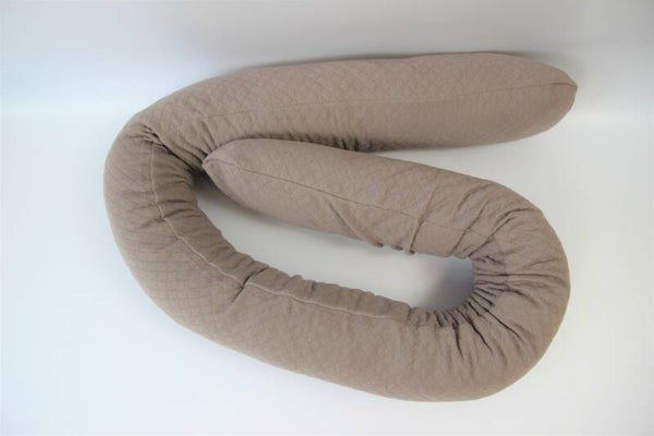 Zirbenschlange / Bettschlange / Kinderwagenschlange Stepp taupe*