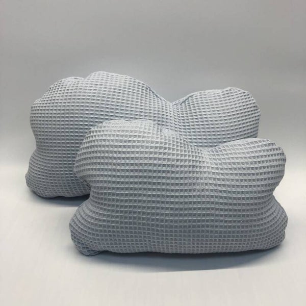Wolkenkissen Waffelpiquè hellblau